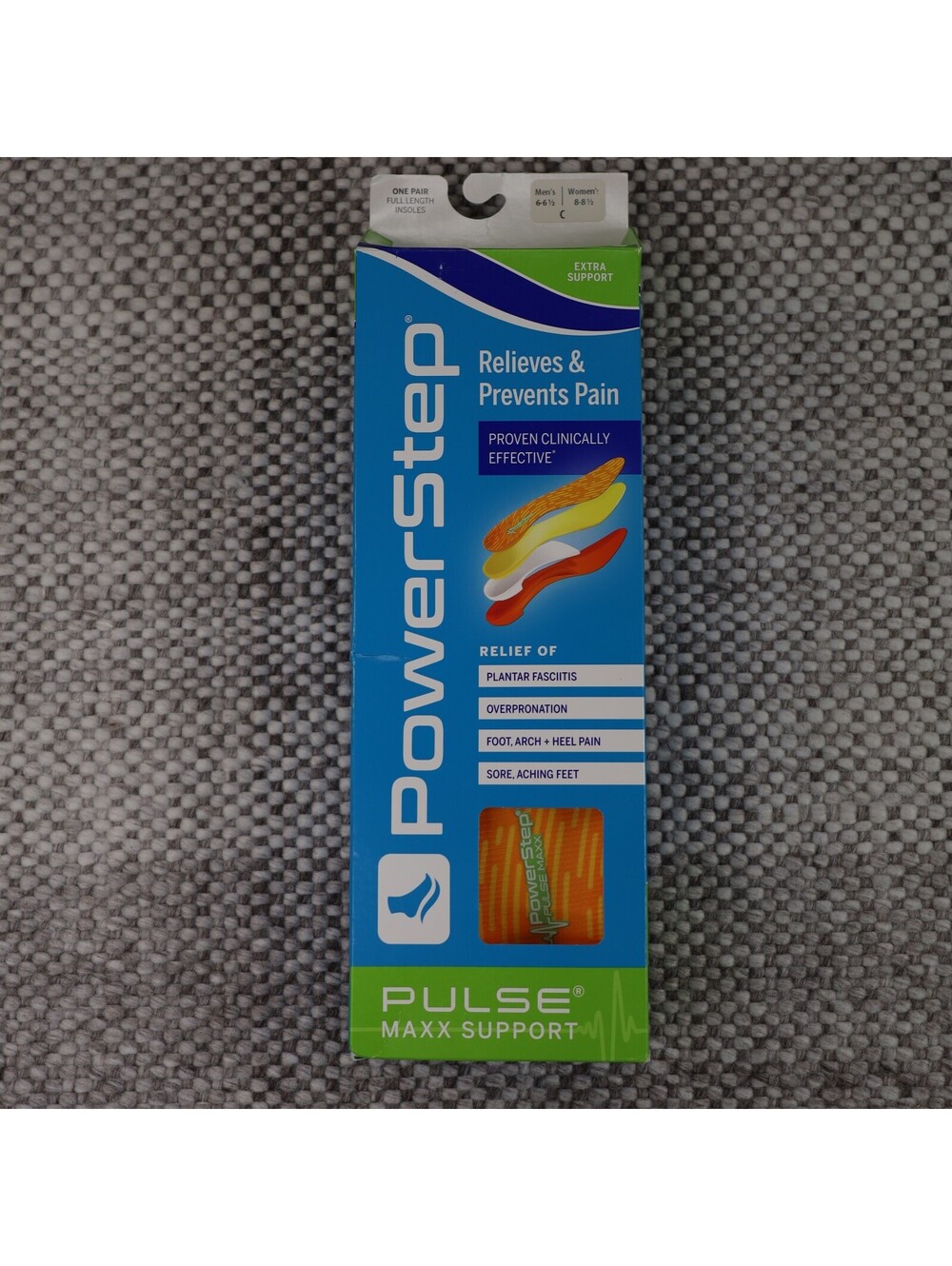 PowerStep PULSE Maxx Support Running Insoles with Arch Support M6/6.5 W8/8.5